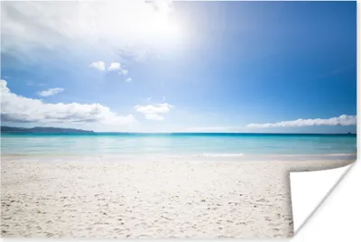 Produktbild von MuchoWow® Poster Strand - Insel - Sonne 60x40 cm - Schlafzimmerdekoration