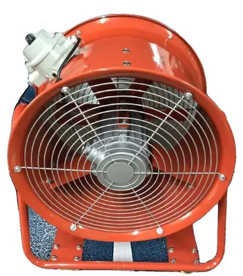 Immagine prodotto di Ventilatore assiale, diametro 450 mm, potenza 1100 W, tensione 220 V, velocità di rotazione 2800 giri/min, portata 65 m³/min