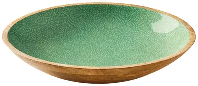 Image de Zassenhaus Schale BRUSH GREEN, Mango, Ø 35 cm x 6 cm 80438 4006528080438