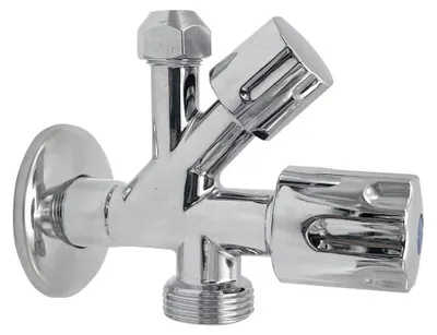Productafbeelding van Bruckner combinatieventiel 1/2" x 3/4" x 3/8", chroom