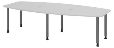 Produktbild von bümö Konferenztisch mittel KT28 - Nachbildung: Grau, tischfuss: Füße in Graphit