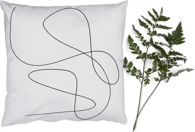 Produktbild von MuchoWow® Zierkissen Sofakissen Wohnzimmer Dekokissen 45x45 cm Linienkunst - Minimalismus - Abstrakt - Schlafpolster - Polster für das Sofa