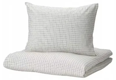 Produktbild von IKEA AKERFIBBLA Bettwäsche-Set Baumwolle Leinen 150x200 cm