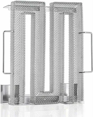 A stainless steel cold smoke generator for grills and smokers.
