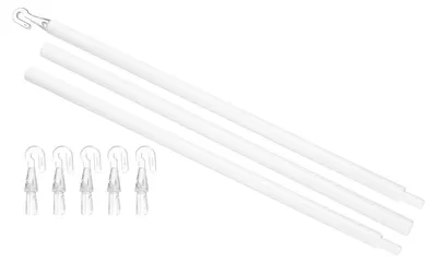 Image de Lame de persienne – Compatible avec des crochets – Pièce de rechange pour stores vénitiens – Blanc