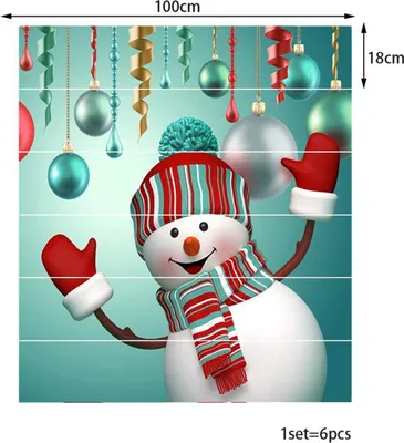 Obrázek produktu pro 3D vánoční dekorativní schody Nálepka Schodiště Samolepky Rodinný dekor Vodotěsný #Snowman