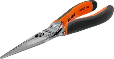Obrázek produktu pro Bahco Ergo kleště s plochým nosem 140 mm oranžové oranžové jedna velikost