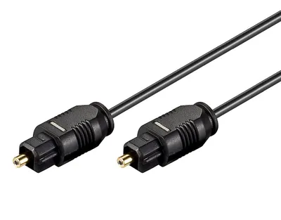 Produktbild von Wentronic AVK 216-050 0.5m 2.2mm, 0.5 m, TOSLINK, männlich/männlich, Schwarz