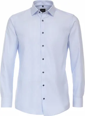 Produktbild von VENTI Herren Businesshemd Langarm Kent Modern-Fit Twill Hellblau 44