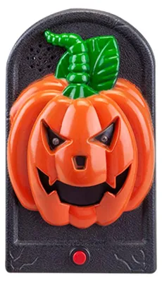 Produktbild von Kürbis Halloween Türklingel mit Licht & Sound Effekt