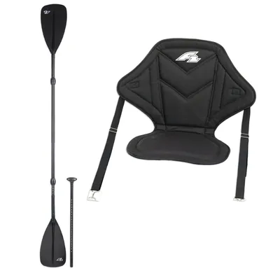 Produktbild von F2 SUP Set aus Kajak Paddel Alu 4 teilig + bequemem Kajak Sitz