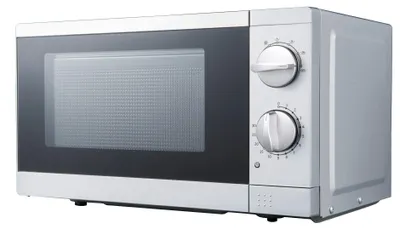 Produktbild von PKM MW700-17UB2, Arbeitsplatte, Solo-Mikrowelle, 17 l, 700 W, Drehregler, Edelstahl