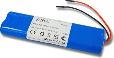 Produktbild von vhbw Akku kompatibel mit Beltrona ELRD4AA900 Fluchtweg, Notfallbeleuchtung (900 mAh, 4,8 V, NiMH, mit Kabel) mit Anschluss-Kabel