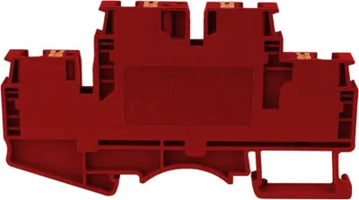 Produktbild von Reihenklemme 4mm2 4 Leiter Doppelstockklemme Etagenklemme Rot 7488