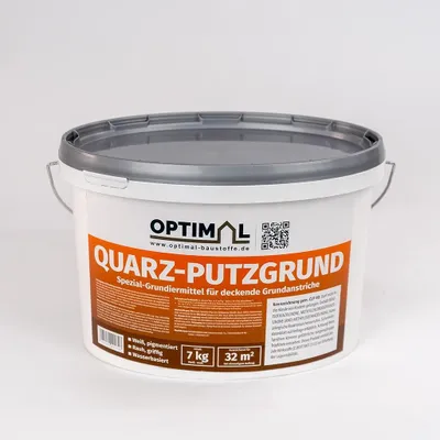 Produktbild von OPTIMAL Putzgrund Quarzgrund Grundierung LF verarbeitungsfertig weißpigmentiert 7 kg - für deckende Grundanstriche