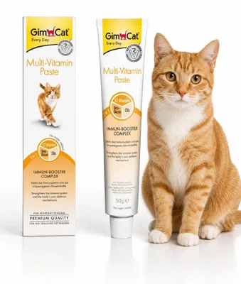 Immagine prodotto di GimCat Multi-Vitamin 200g, Immagine generata dall'IA