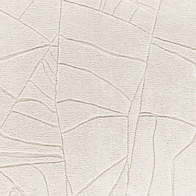 Produktbild von Teppich Wohnzimmer Hochflor Skandinavisches Design Boho Abstrakt Einfarbig Beige Grösse 160x220 cm