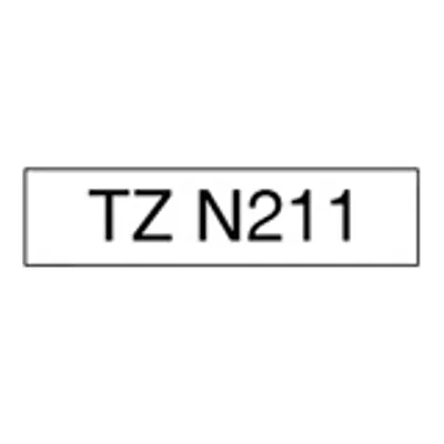 Produktbild von Brother Gloss Non-Laminated Labelling Tape - 6mm, Black/White, TZ, Japan, 8 m, 359 mm, 275 mm, 403 mm