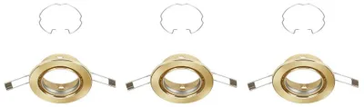 Produktbild von Briloner 3er Set Einbauleuchten messing Ø 8,6 cm GU10