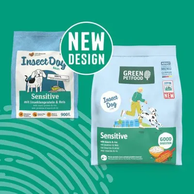 Produktbild von Green Petfood Dog Sensitive with Insects 900 g