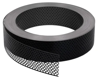 Produktbild von Lüftungsband AluminiumRolle Traufgitter 80 mm x 60 m schwarz + ziegelrot