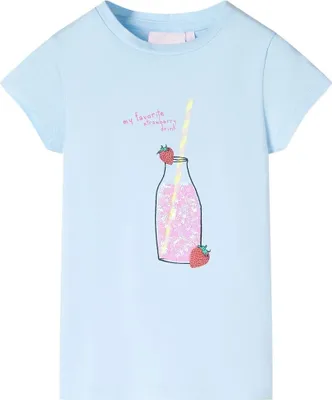 Produktbild von Kinder T-Shirt Hellblau Gr. 128