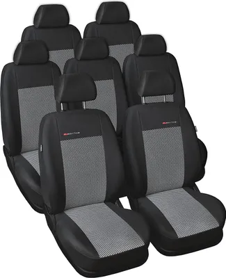 Produktbild von [ZAM] Autositzbezüge für Ford S-Max 06-15 7-Sitze Grau PKW Sitzbezüge Schonbezüge PKW
