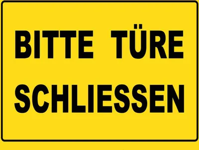 Produktbild von vianmo Holzschild 30x40 cm Bitte Türe schließen