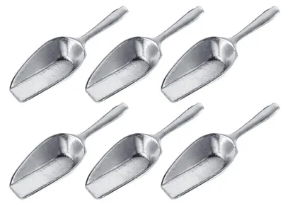 6 Minischepjes 3,5 ml – Aluminium-Dosierlöffel für trockene Zutaten