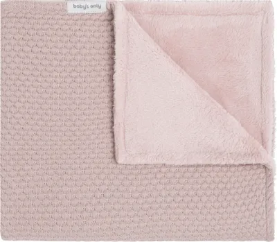 Produktbild von Baby's Only Gitterbettdecke teddyfutter Sky - Alt rosa - 100x135 cm