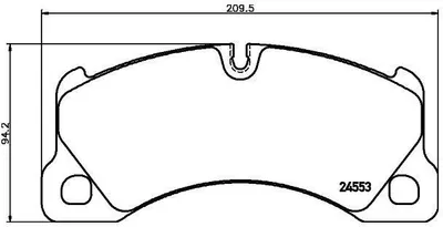 Produktbild von Textar Bremsbeläge vorne für Porsche Cayenne Panamera VW Touareg 3,2 - 5,0