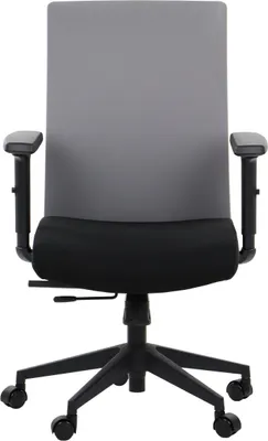 Immagine prodotto di Sedia da ufficio ergonomica girevole RIVERTON F/L, braccioli regolabili, seduta scorrevole (avanti-indietro), nero/grigio