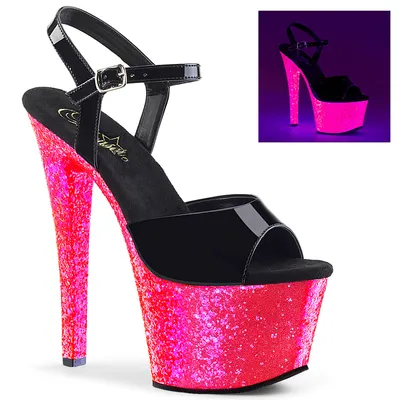 Produktbild von SKY-309UVLG Damen Sandale von Pleaser, Schwarz EU 39, US 9