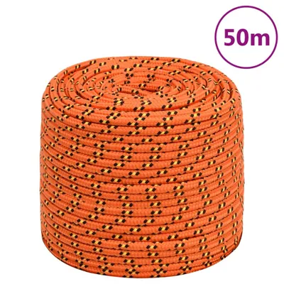 Image de Vidaxl -Bootseil 6 mm 50 m Polypropylenorange