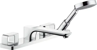 Produktbild von Hansgrohe Axor Urquiola 4-Loch Wannenarmatur Fertigset für Fliesenrand Chrom