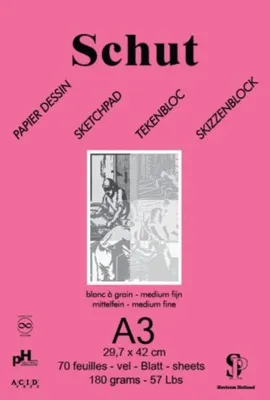 Image de Bloc de croquis Schut A3, 180 g, 70 feuilles, pour artistes