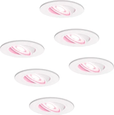 Produktbild von hoftronicsmart LED Einbaustrahler 5,5W 345lm RGBWW GU10 Weiß Schwenkbar 6er Set