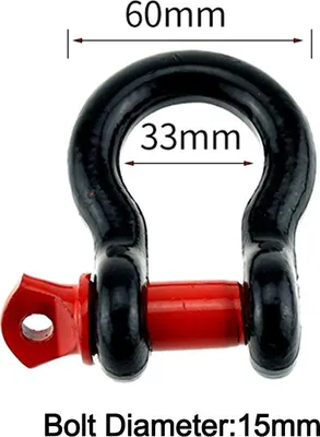 Produktbild von Abschleppschäkel D-Ring-Bogenisolator, 2er-Pack, Abschleppzubehör für Geländefahrzeuge