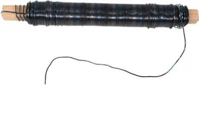 Produktbild von 1 Rolle Wickeldraht blau Blumendraht Bindedraht 100g 0,65mm 38m