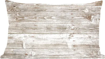 Produktbild von MuchoWow® Zierkissen Sofakissen Wohnzimmer Dekokissen 50x30 cm Eine helle Holzwand als Hintergrund - Wohnzimmerdekoration - Polster mit Photo