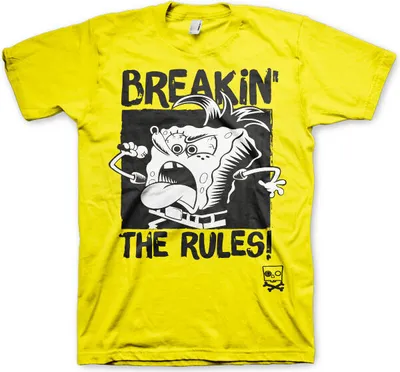 Produktbild von Breakin The Rules T-Shirt - Large - Yellow