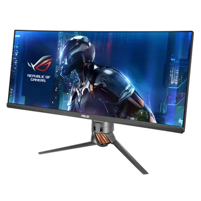 Produktbild von ASUS PG348Q, 86,4 cm (34"), 3440 x 1440 Pixel, UltraWide Quad HD, LED, 5 ms, Aluminium, Schwarz
