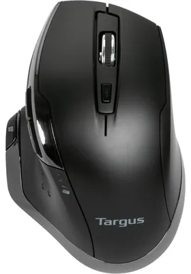 Produktbild von Targus - Maus - antimikrobiell - ergonomisch - Für Rechtshänder - 7 Tasten - kabellos - 2.4 GHz - kabelloser Empfänger (USB) - Schwarz