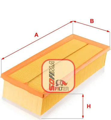 Produktbild von Luftfilter SOFIMA S 3719 A für CITROËN C5 III Kombi (RW) Filtereinsatz