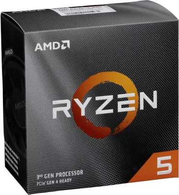 Zdjęcie produktu dla AMD Ryzen 5 3600, AMD Ryzen™ 5, Socket AM4, 7 nm, Pudełko, AMD, 3,6 GHz