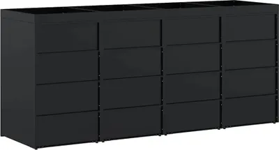 Obrázok produktu pre Úložisko na 4 koše Wheelie Čierna 272 x 77,5 x 121,5 cm