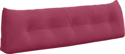 Immagine prodotto di vidaXL Cuscino per lo schienale rosso vino 160 x 24 x 50 cm in velluto