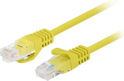 Produktbild von Lanberg PCU6-20CC-0025-Y, 0,25 m, Cat6, U/UTP (UTP), RJ-45, RJ-45, Gelb