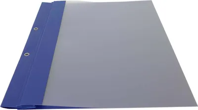 Produktbild von Berichtsmappen B2, königsblau, VPE= 100 St. satinierte Folie, silberne Ösen