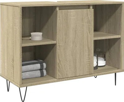 Zdjęcie produktu dla Maison Exclusive – szafka łazienkowa Sonoma-dąb 80x33x60 cm materiał drewnopochodny